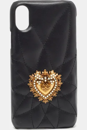 Dolce & Gabbana Quilted Leather Sacred Heart iPhone X Case