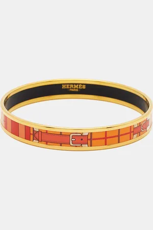 Hermès Hermès Caleche Enamel Plated Narrow Bracelet