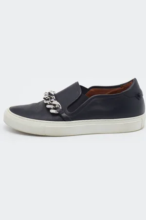 Givenchy Leather Maxi Chain Detail Slip On Sneakers Size 38