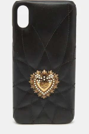 Dolce & Gabbana Quilted Leather Devotion iPhone XS Cover