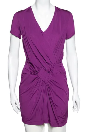 Etro Draped Knit Short Sleeve Tunic L