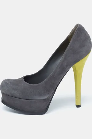 Fendi /Yellow Suede sta Platform Pumps Size 39