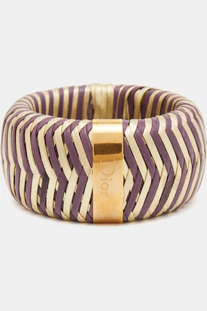 Dior Bicolor Leather Tone Bracelet
