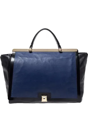 Furla /Blue Leather Cortina Top Handle Bag