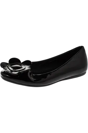 Roger Vivier Floral Applique Patent Leather Ballet Flats Size 39