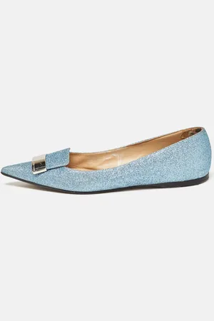 Sergio Rossi Light Glitter Ballet Flats Size 39.5