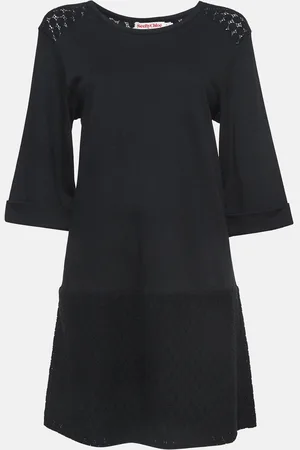 See by Chloé Lace and Cotton Long Sleeve Short Dress S