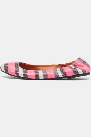 Marc Jacobs Tricolor Embossed Python Ballet Flats Size 37.5
