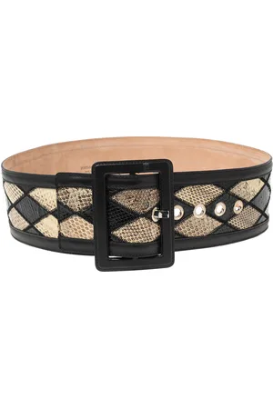 Dolce & Gabbana Dolce and Gabbana Snakeskin Waist Belt 85cm