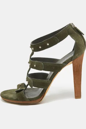 Gucci Suede Gladiator Ankle Sandals Size 40.5