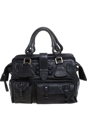Chloé Midnight Leather Front Pocket Tote