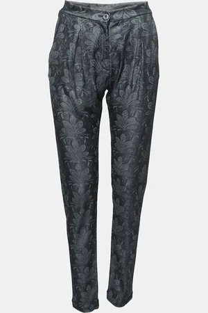 Emporio Armani Floral Jersey Knit Skinny Trousers S