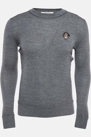 Givenchy Embroidered Wool Knit Sweatshirt XS