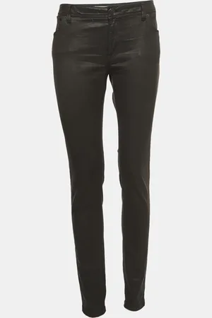 Burberry Synthetic Coated Low Rise Jeans L Waist 32"