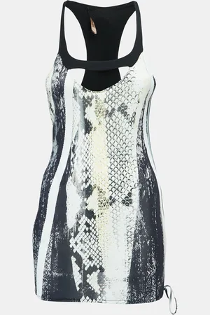Roberto Cavalli /Black Snakeskin Print Jersey Tank Top M
