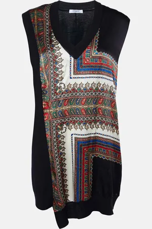 Givenchy Printed Silk & Wool Sleeveless Tunic S
