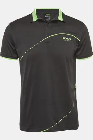 HUGO BOSS Contrast Trim Jersey Polo T-Shirt S