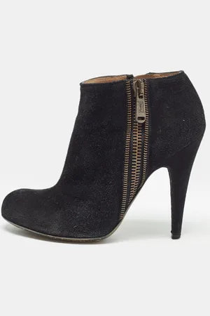 Saint Laurent Saint Laurent Suede Zip Up Ankle Boots Size 38