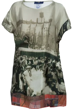 Roma e Tosca New York Printed Silk Tunic Dress 10 Yrs