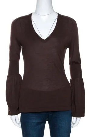 Céline Cashmere Knit Long Sleeve Top M