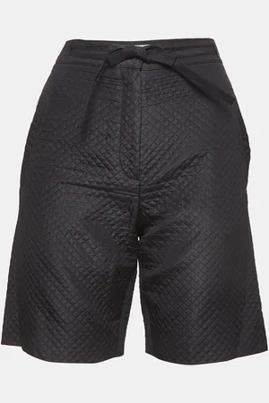 Dior Christian Silk Blend Diamond Quilted Bermuda Shorts M