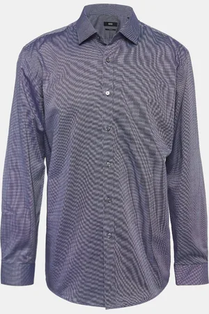 HUGO BOSS Ditsy Cotton Long Sleeve Shirt 4XL