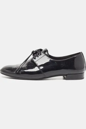 Prada Patent Leather Lace Up Derby Size 36.5