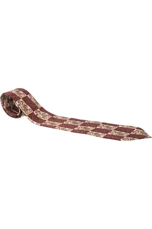 Ermenegildo Zegna Vintage Floral Print & Jacquard Silk Tie