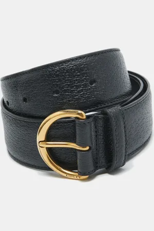 Gucci Textured Leather Buckle Belt 70 CM
