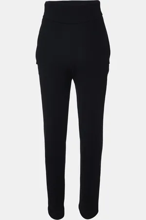 Balenciaga Crepe High Waist Flap Detail Trousers M