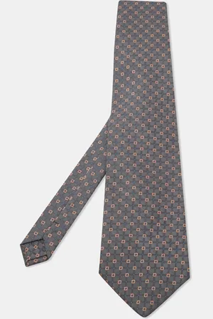 Giorgio Armani Cravatte Patterned Silk Traditional Tie