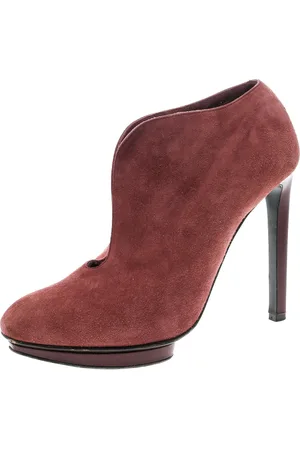 Alexander McQueen Suede Ankle Boots Size 37.5