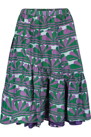 Marc Jacobs Printed Ruffle Bottom Layered Skirt XS