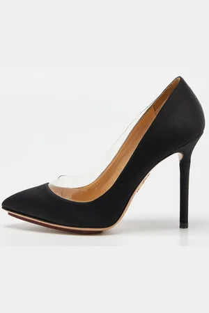 Charlotte Olympia Satin Party Monroe Pumps Size 36.5