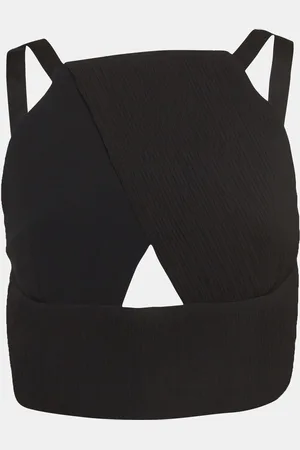 Roland Mouret Rippled Chiffon and Stretch Crepe Maida Crop Top L