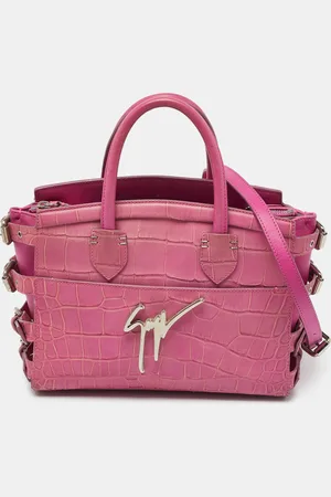 Giuseppe Zanotti Croc Embossed Leather G17 Tote
