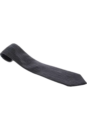VALENTINO Dark Patterned Silk Jacquard Traditional Tie