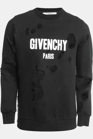 Givenchy Destroyed Effect Cotton Sweatshirt XS