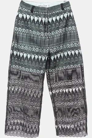 Self-Portrait /Blue Teardrop Lace Culottes S