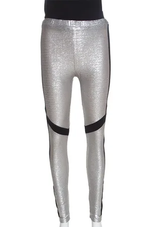 Roberto Cavalli Patched Stretch Knit Leggings M