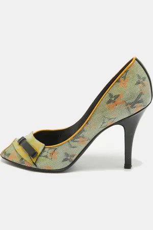 LOUIS VUITTON Multicolor PVC Richard Prince Flash Pulp Pumps Size 36.5