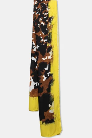 Roberto Cavalli Camouflage Print Silk Shawl