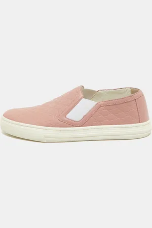Gucci Microssima Leather Slip On Sneakers Size 35.5