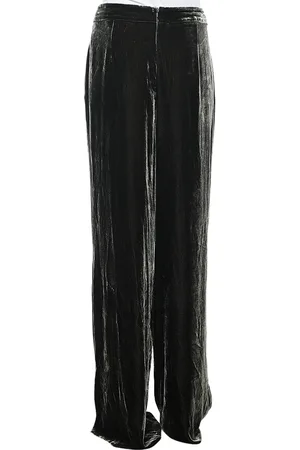 Sportmax Velvet Palazzo Pants L