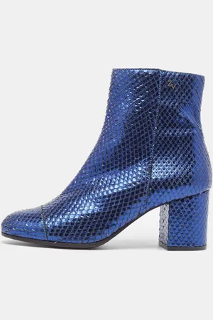 Zadig & Voltaire Zadiq & Voltaire Python Block Heel Ankle Boots Size 37