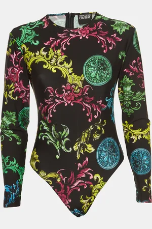 VERSACE Baroque Printed Bodysuit M