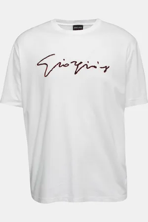 Giorgio Armani Cotton Signature Logo Detail T-Shirt 3XL