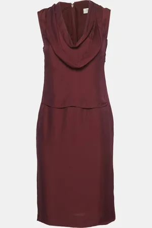 Saint Laurent Silk Blend Midi Dress S