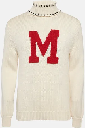 Moncler 2 1952 Intarsia Wool Knit Turtleneck Sweater L