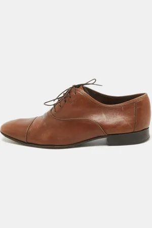 Salvatore Ferragamo Leather Lace Up Cap Toe Oxford Size 43